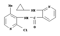 N-(2-chloro-4-methyl-3-pyridinyl)-2-(cyclopropylamino)-3-Pyridinecarboxamide/133627-47-1/